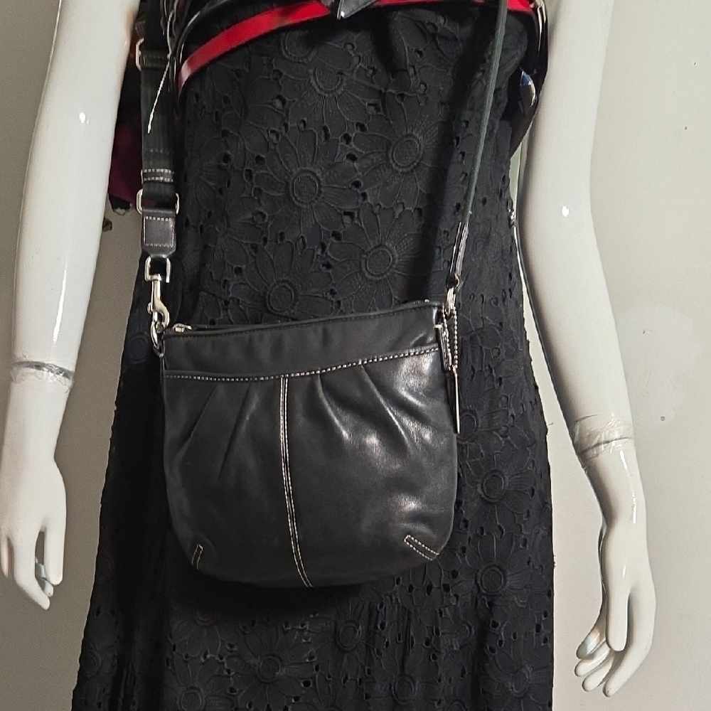 Coach Black Leather Crossbody Bag - Picture 4 of 16